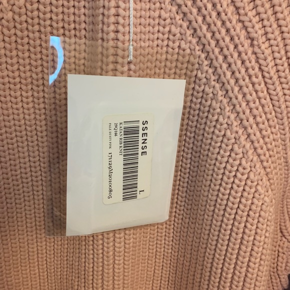 ACNE STUDIOS Katan Heavy Rib Knit Pale Dusty Pink Size Large - Picture 7 of 16